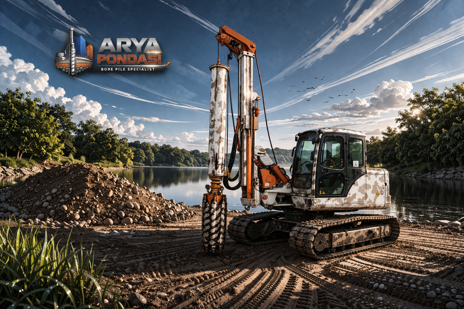 JASA BORE PILE MINI HYDRAULIC (METODE KERING), Arya Citra Pondasi