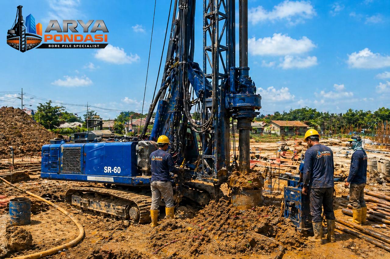 PEKERJAAN BOREPILE METODE DRILLING RIG, Arya Citra Pondasi