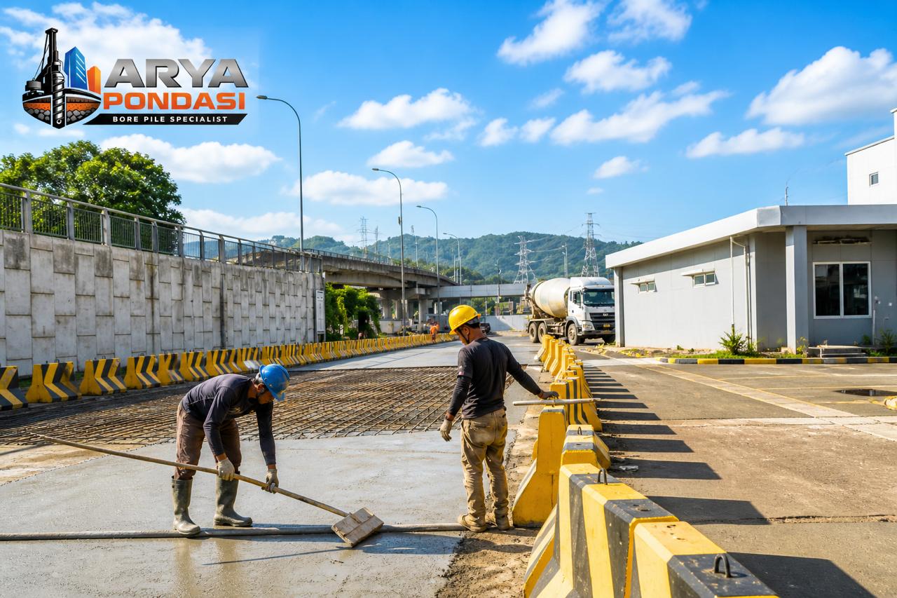 PEKERJAAN PENGECORAN JALAN DI DAERAH SEMARANG