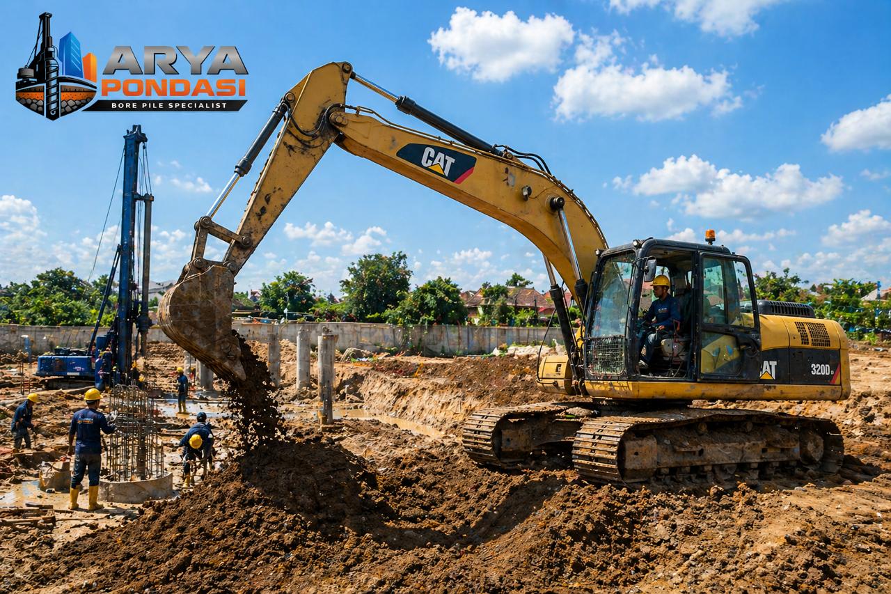 Pekerjaan Borepile Proyek Pembuatan Kontrakan Di Daerah Fatmawati