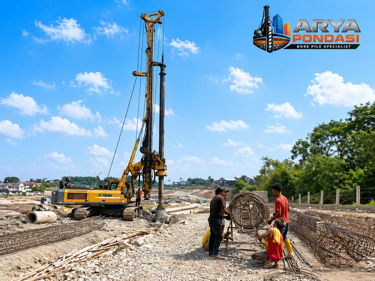Pekerjaan Borepile Proyek Pembuatan Turap Cikarang